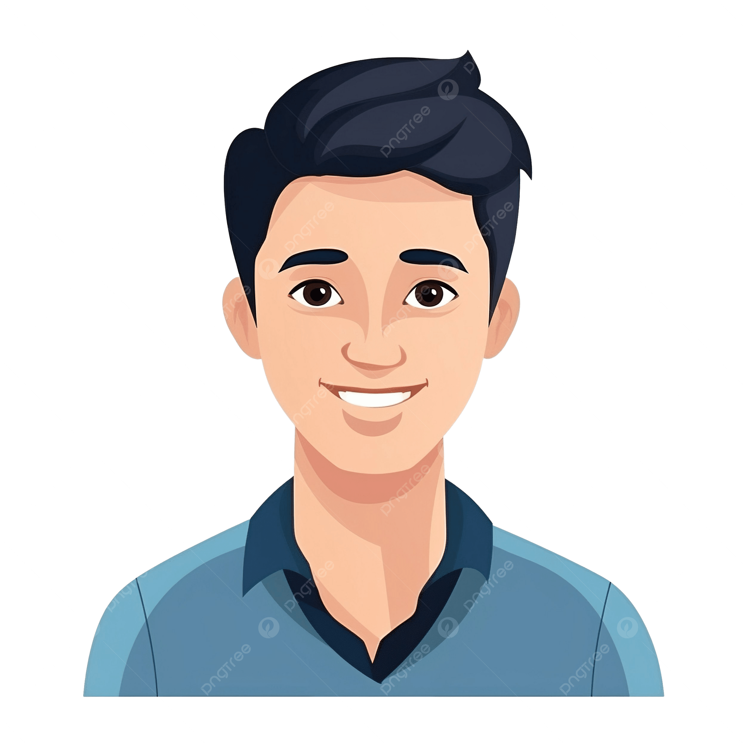 pngtree avatar job student flat portrait of man png image 14639685